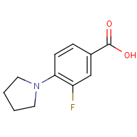 3-Fluoro-4-pyrrolidinobenzoic acid