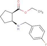 Ethyl (1R,2S)-2-(4-Fluorobenzylamino)cyclopentanecarboxylate