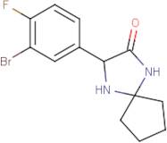 3-(3-Bromo-4-fluorophenyl)-1,4-diazaspiro[4.4]nonan-2-one