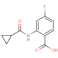 2-[(Cyclopropylcarbonyl)amino]-4-fluorobenzoic acid