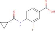 4-[(Cyclopropylcarbonyl)amino]-3-fluorobenzoic acid