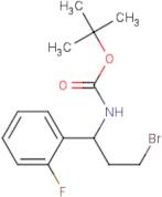 1-(Boc-amino)-3-bromo-1-(2-fluorophenyl)propane