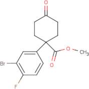 Methyl 1-(3-Bromo-4-fluorophenyl)-4-oxocyclohexanecarboxylate