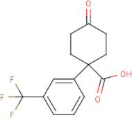 4-Oxo-1-[3-(trifluoromethyl)phenyl]cyclohexanecarboxylic acid