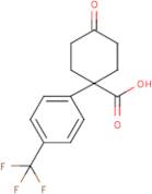 4-Oxo-1-[4-(trifluoromethyl)phenyl]cyclohexanecarboxylic acid