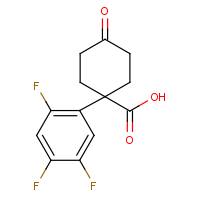 4-Oxo-1-(2,4,5-trifluorophenyl)cyclohexanecarboxylic acid