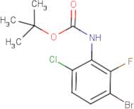 3-Bromo-6-chloro-2-fluoroaniline, N-BOC protected