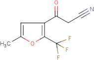 5-Methyl-2-(trifluoromethyl)fur-3-oylacetonitrile