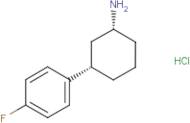 rac-(1R,3S)-3-(4-Fluorophenyl)cyclohexan-1-amine hydrochloride