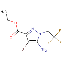 Ethyl 5-amino-4-bromo-1-(2,2,2-trifluoroethyl)pyrazole-3-carboxylate