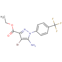 Ethyl 5-amino-4-bromo-1-[4-(trifluoromethyl)phenyl]pyrazole-3-carboxylate