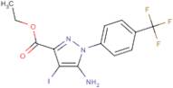 Ethyl 5-amino-4-iodo-1-[4-(trifluoromethyl)phenyl]pyrazole-3-carboxylate