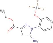 Ethyl 5-amino-1-[2-(trifluoromethoxy)phenyl]pyrazole-3-carboxylate