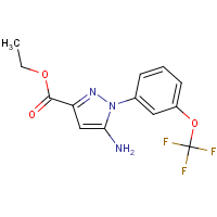 Ethyl 5-amino-1-[3-(trifluoromethoxy)phenyl]pyrazole-3-carboxylate