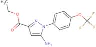 Ethyl 5-amino-1-[4-(trifluoromethoxy)phenyl]pyrazole-3-carboxylate