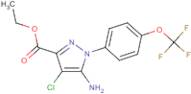 Ethyl 5-amino-4-chloro-1-[4-(trifluoromethoxy)phenyl]pyrazole-3-carboxylate