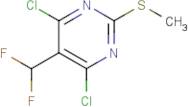 4,6-Dichloro-5-(difluoromethyl)-2-methylsulfanyl-pyrimidine