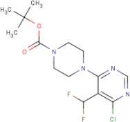 tert-Butyl 4-[6-chloro-5-(difluoromethyl)pyrimidin-4-yl]piperazine-1-carboxylate