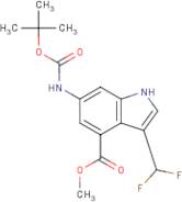 Methyl 6-(tert-butoxycarbonylamino)-3-(difluoromethyl)-1H-indole-4-carboxylate