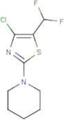 4-Chloro-5-(difluoromethyl)-2-(1-piperidyl)thiazole