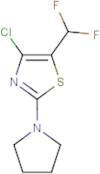 4-Chloro-5-(difluoromethyl)-2-pyrrolidin-1-yl-thiazole