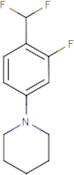 1-[4-(Difluoromethyl)-3-fluoro-phenyl]piperidine