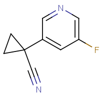 1-(5-Fluoro-3-pyridyl)cyclopropanecarbonitrile