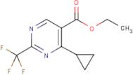 4-Cyclopropyl-2-(trifluoromethyl)pyrimidine-5-carboxylic acid ethyl ester