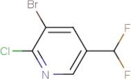 3-Bromo-2-chloro-5-(difluoromethyl)pyridine