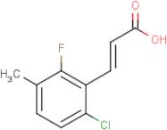 6-Chloro-2-fluoro-3-methylcinnamic acid