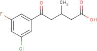 5-(3-Chloro-5-fluorophenyl)-3-methyl-5-oxovaleric acid