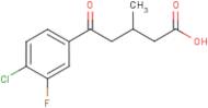 5-(4-Chloro-3-fluorophenyl)-3-methyl-5-oxovaleric acid