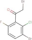 3-Bromo-2-chloro-6-fluorophenacyl bromide