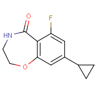 8-Cyclopropyl-6-fluoro-3,4-dihydro-2H-1,4-benzoxazepin-5-one