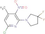 6-Chloro-2-(3,3-difluoropyrrolidin-1-yl)-4-methyl-3-nitropyridine