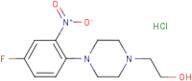 1-(2-Hydroxyethyl)-4-(4-fluoro-2-nitrophenyl)piperazine hydrochloride