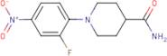 1-(2-Fluoro-4-nitrophenyl)piperidine-4-carboxamide