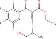 Ethyl 3-[(1-hydroxyprop-2-yl)amino]-2-(2,3,4,5-tetrafluorobenzoyl)acrylate