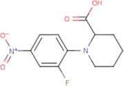 1-(2-Fluoro-4-nitrophenyl)piperidine-2-carboxylic acid