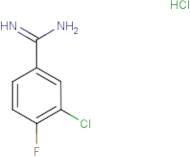 3-Chloro-4-fluorobenzene-1-carboximidamide hydrochloride