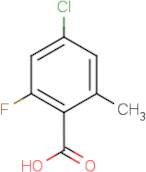 4-Chloro-2-fluoro-6-methylbenzoic acid