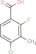 4-Chloro-2-fluoro-3-methylbenzoic acid