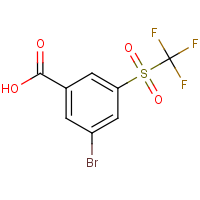 3-Bromo-5-[(trifluoromethyl)sulphonyl]benzoic acid