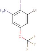3-Bromo-2-iodo-5-(trifluoromethoxy)aniline