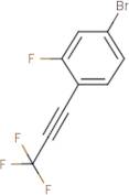 4-Bromo-2-fluoro-1-(3,3,3-trifluoroprop-1-ynyl)benzene