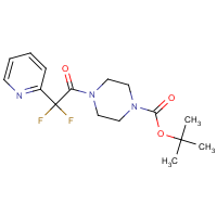 4-[Difluoro(pyridin-2-yl)acetyl]piperazine, N1-BOC protected