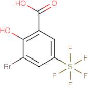 3-Bromo-2-hydroxy-5-(pentafluorothio)benzoic acid