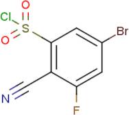 5-Bromo-2-cyano-3-fluorobenzenesulphonyl chloride