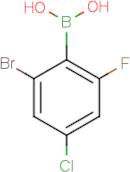 2-Bromo-4-chloro-6-fluorobenzeneboronic acid