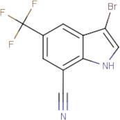 3-Bromo-5-(trifluoromethyl)-1H-indole-7-carbonitrile